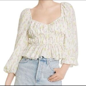 FOR LOVE AND LEMONS STRUDEL FLORAL TOP SMALL